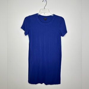 J. Jill Wearever Collection Blue Soft T-Shirt Dress Short Sleeve Small BNC4